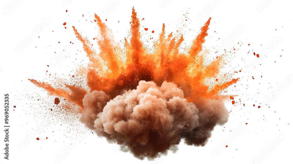 Abstract Explosion Cloud with Glitched Background Abstract Explosion Cloud with Glitched Background