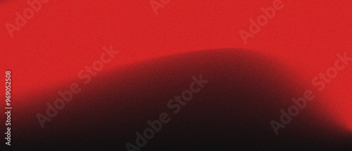Red Black Gradient Abstract Background with Noise Grainy Texture. For poster, banner, flyer and presentation.