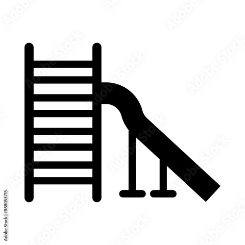 Toboggan glyph icon