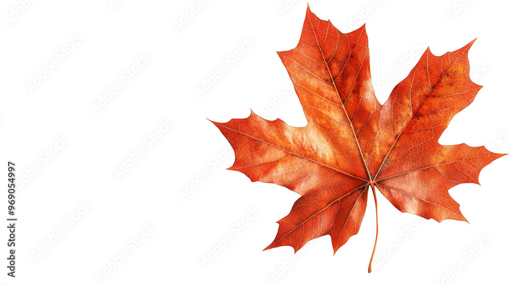 Autumn Leaf with Glitch Effect Autumn Leaf with Glitch Effect