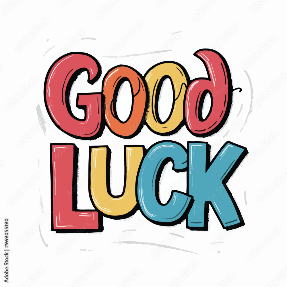 Good Luck Typography Vector Illustration Good Luck Typography Vector Illustration
