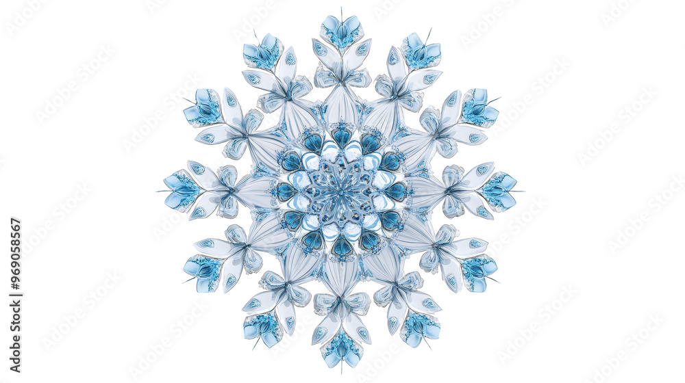 Abstract Mandala Pattern with Blue White and Black Colors Abstract Mandala Pattern with Blue White and Black Colors
