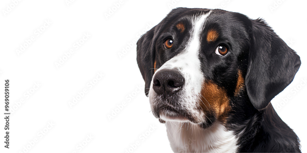 Portrait of a Bernese Mountain Dog Portrait of a Bernese Mountain Dog