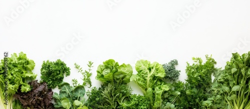 young green vegetables set ...