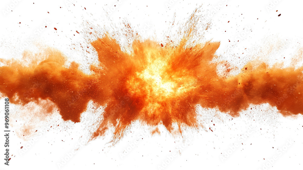 Abstract Orange Explosion with Glitchy Background Abstract Orange Explosion with Glitchy Background