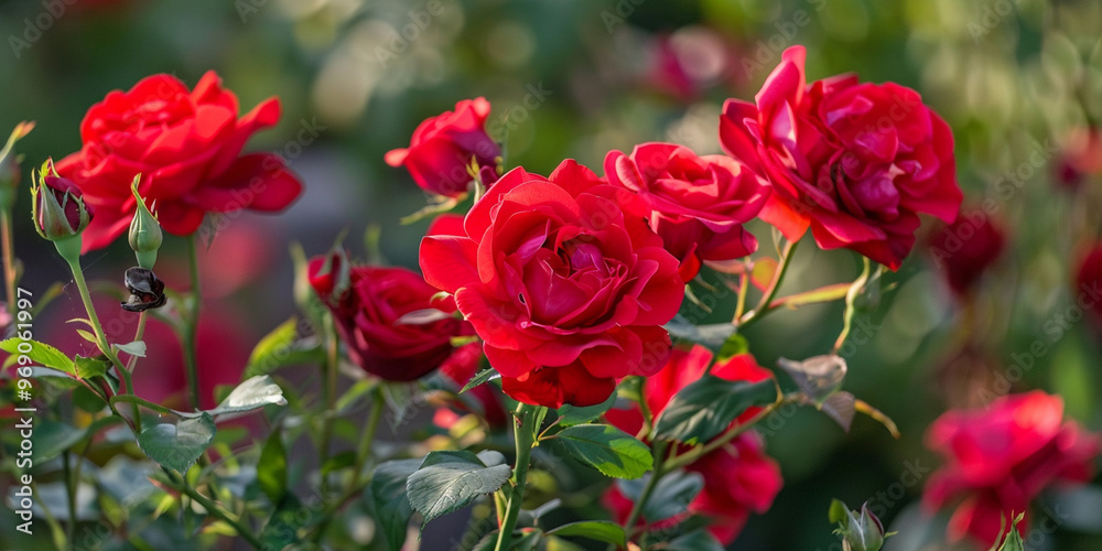 Bouquet of beautiful red roses. Selective focus.
Bouquet of beautiful red roses. Selective focus.