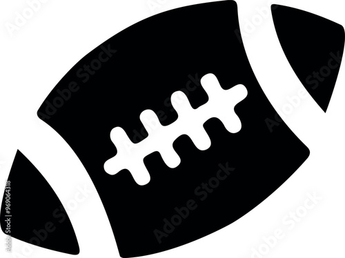 Football on transparent background. Vector illustration