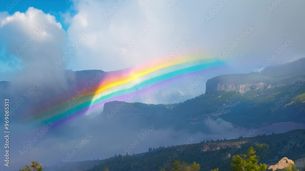 Rainbow Over Mountains Rainbow Over Mountains
