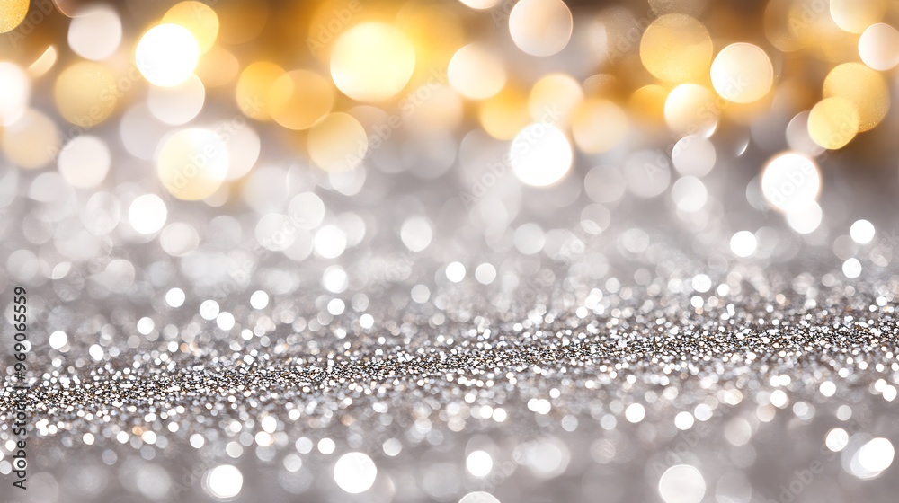 Sparkling Silver and Gold Glitter Texture Abstract Background with Bright Shimmer, Providing Space for Text, Perfect for Elegant Invitations, Ads, or Artistic Backdrops Sparkling Silver and Gold Glitter Texture Abstract Background with Bright Shimmer, Providing Space for Text, Perfect for Elegant Invitations, Ads, or Artistic Backdrops