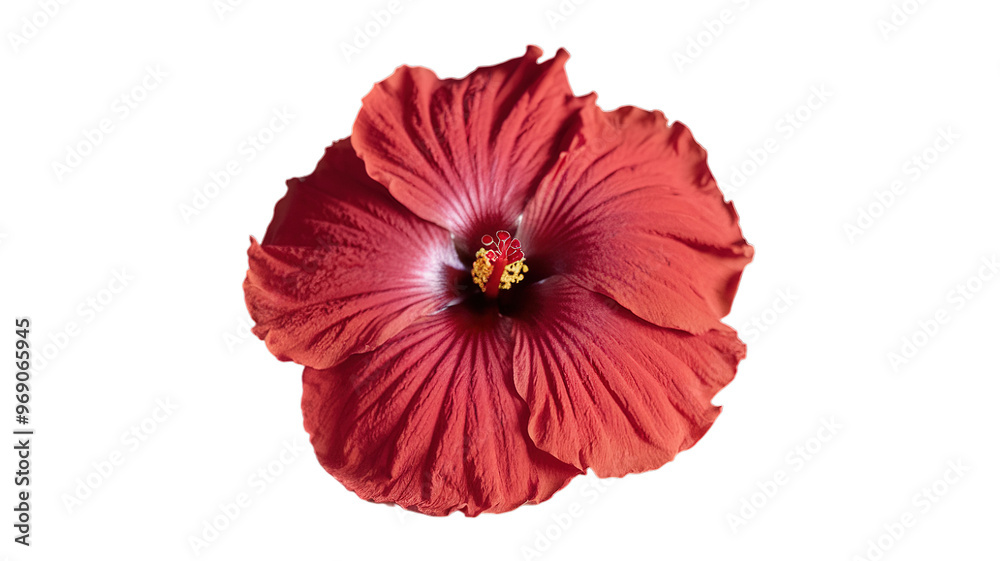 Rose flower isolated on transparent background, Generative ai.