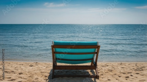 beach, sea, ocean, sand, sky, water, chair, summer, island, tropical, travel, nature, vacation, table, landscape, coast, holiday, resort, chairs, tourism, sun, relax, clouds, wave, seascape