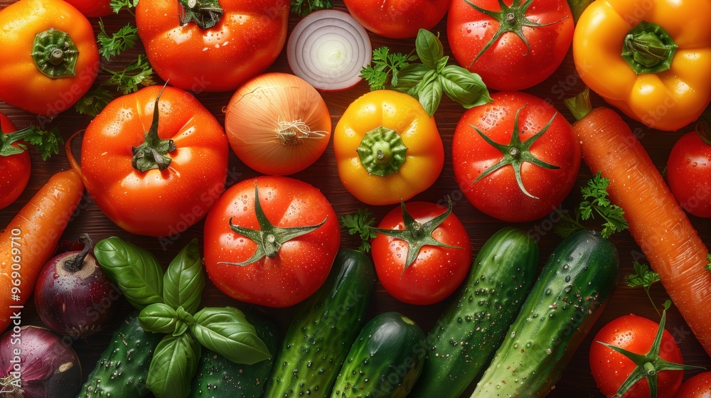 A Variety of Fresh Assorted Vegetables to Use for Healthy Cooking and Meal Preparation A Variety of Fresh Assorted Vegetables to Use for Healthy Cooking and Meal Preparation