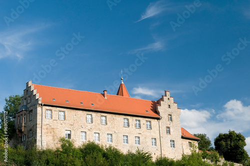 Das Niederschloss von Kranichfeld, Thüringen, Europa