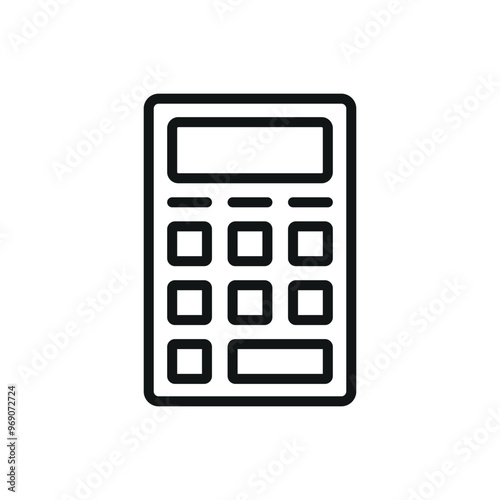 Calculator stationery icon vector design templates simple and modern