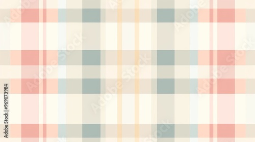 A soft, pastel plaid pattern ideal for backgrounds, textiles, or home decor projects. Gentle hues create a calming atmosphere.