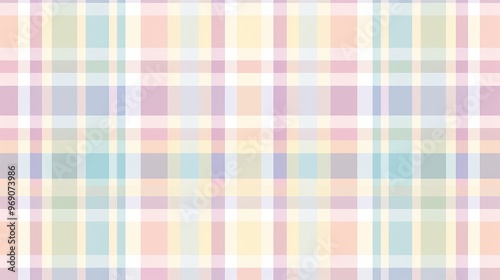 A soft pastel plaid pattern featuring light colors, perfect for backgrounds, textiles, and creative projects.