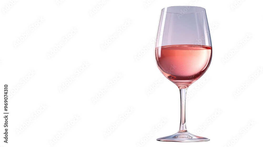 Glass of Rose Wine with Abstract Background Glass of Rose Wine with Abstract Background