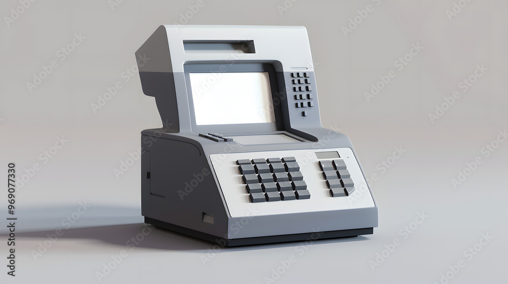 Fax machine office equipment 3d Cartoon Fax machine office equipment 3d Cartoon