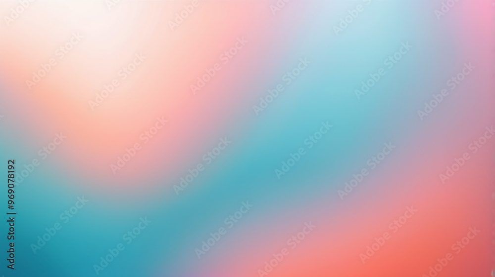 Obraz premium Blurred color gradient blue orange white grainy color gradient background dark abstract backdrop banner poster card wallpaper website header design