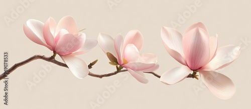 Pink Magnolia Flower or Mag...