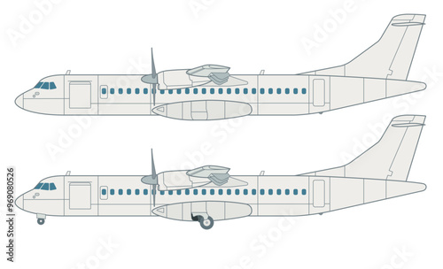 Turboprop-Regionalverkehrsflugzeug
