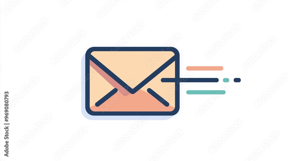 Speedy Communication Concept with Envelope Icon