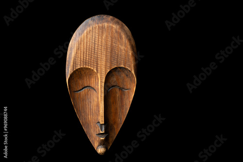 Quadro su tela Hand carved wooden ornamental mask