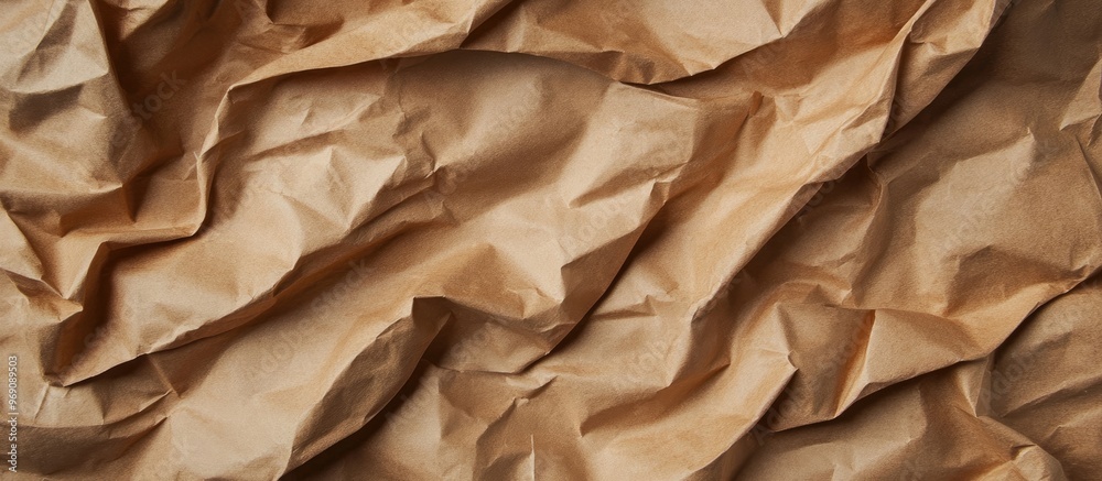 Crumpled Brown Packing Paper Background. with copy space image. Place for adding text or design Crumpled Brown Packing Paper Background. with copy space image. Place for adding text or design