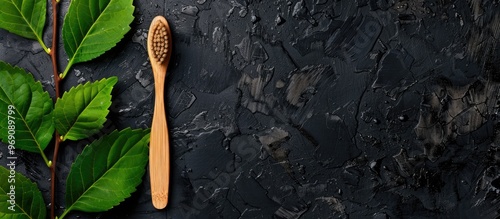 Wooden toothbrushes and gre...