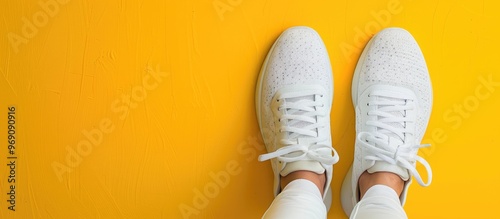 White sports shoes sneakers...