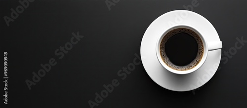 White cup filled with black...