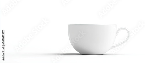 White coffee cup isolated o...