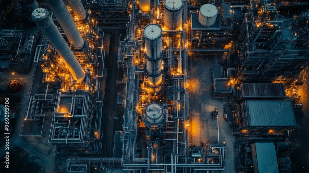 Industrial Complex Aerial View Industrial Complex Aerial View