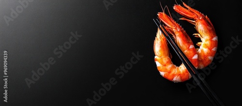 Tiger prawn sushi sashimi o...