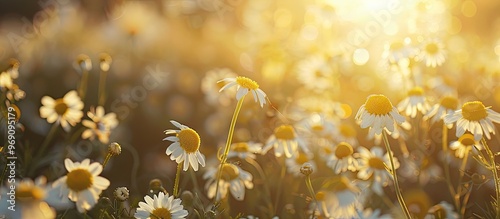 Chamomile field. with copy ...