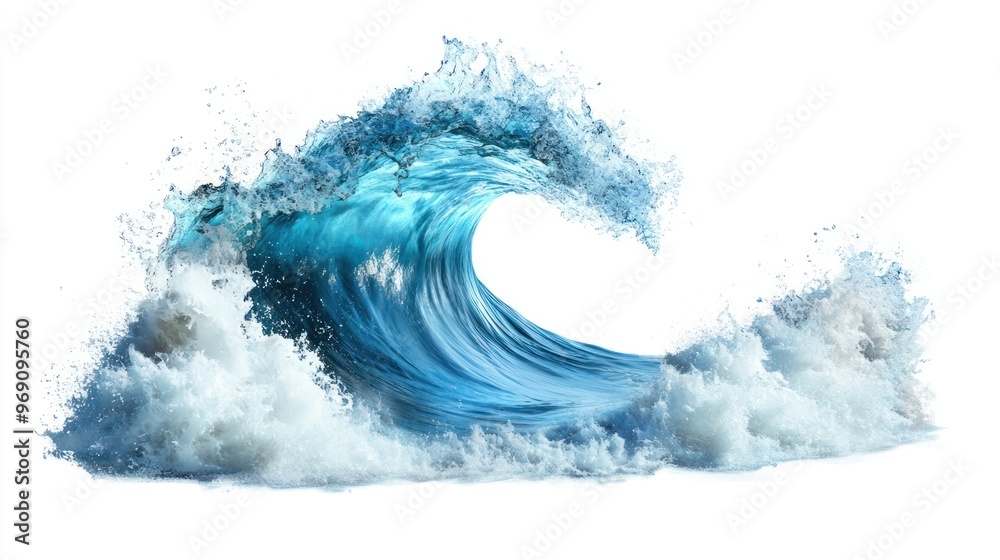 Dynamic ocean wave crashing beautifully Dynamic ocean wave crashing beautifully