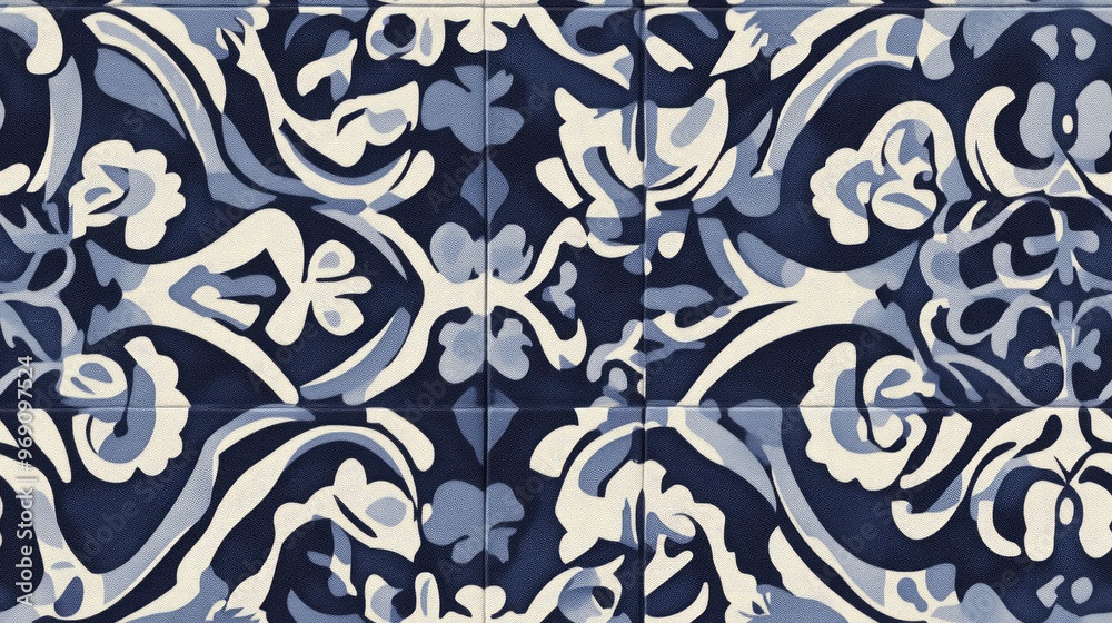 Geo Motifs Template Majolica Tile Print Delicate Ogee Print Seamless Indigo Wall Decoration Vintage Stylish Tiling Bleach Fabric Print Original Santorini Pattern Geo Motifs Template Majolica Tile Print Delicate Ogee Print Seamless Indigo Wall Decoration Vintage Stylish Tiling Bleach Fabric Print Original Santorini Pattern