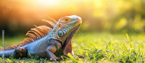 Mexican Iguana sunbathing o...