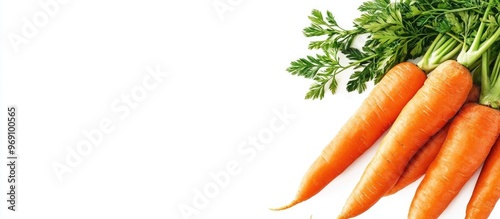 Fresh organic carrots in a ...