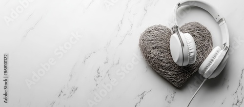 Decorative heart and contem...