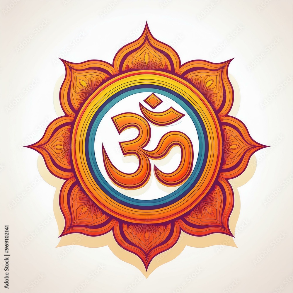 Om or Aum sign and symbol of hinduism