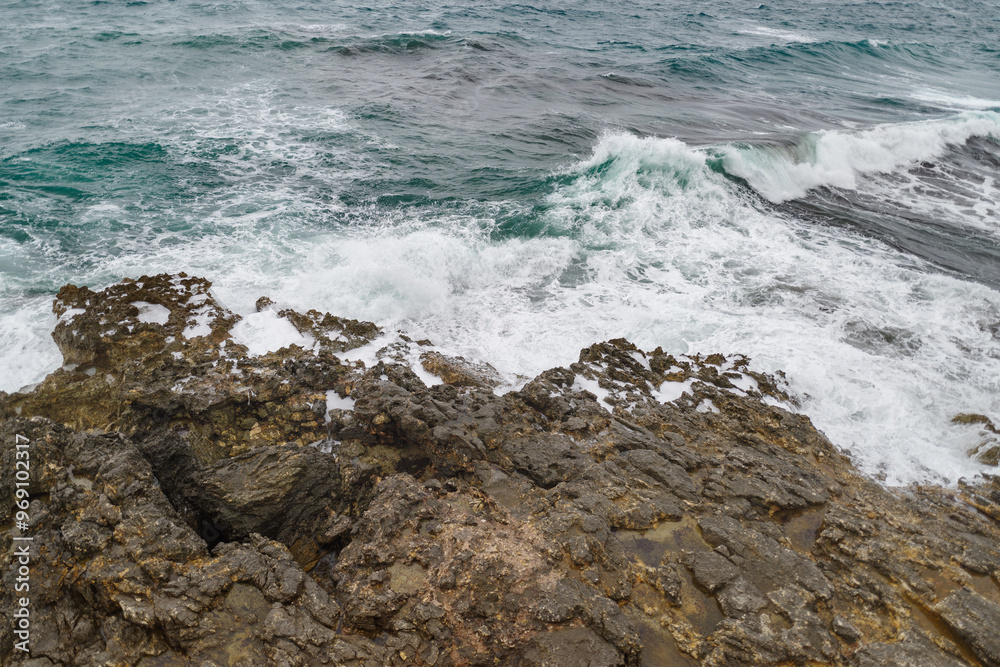 Coast cliff, Italy, Apulia, Salento, Santa Maria di Leuca Coast cliff, Italy, Apulia, Salento, Santa Maria di Leuca