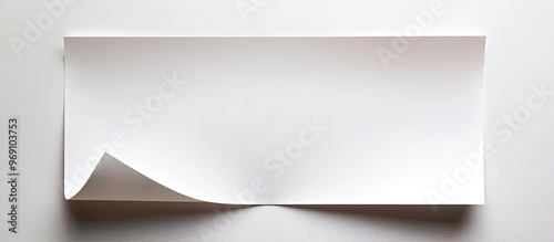 white paper with a clipping...