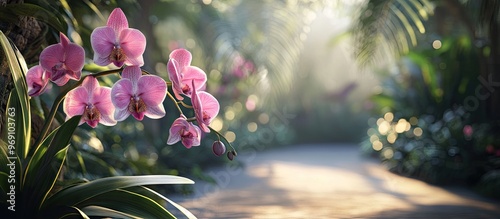 Orchids in a park within a ...