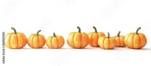 Collection of pumpkins on a...