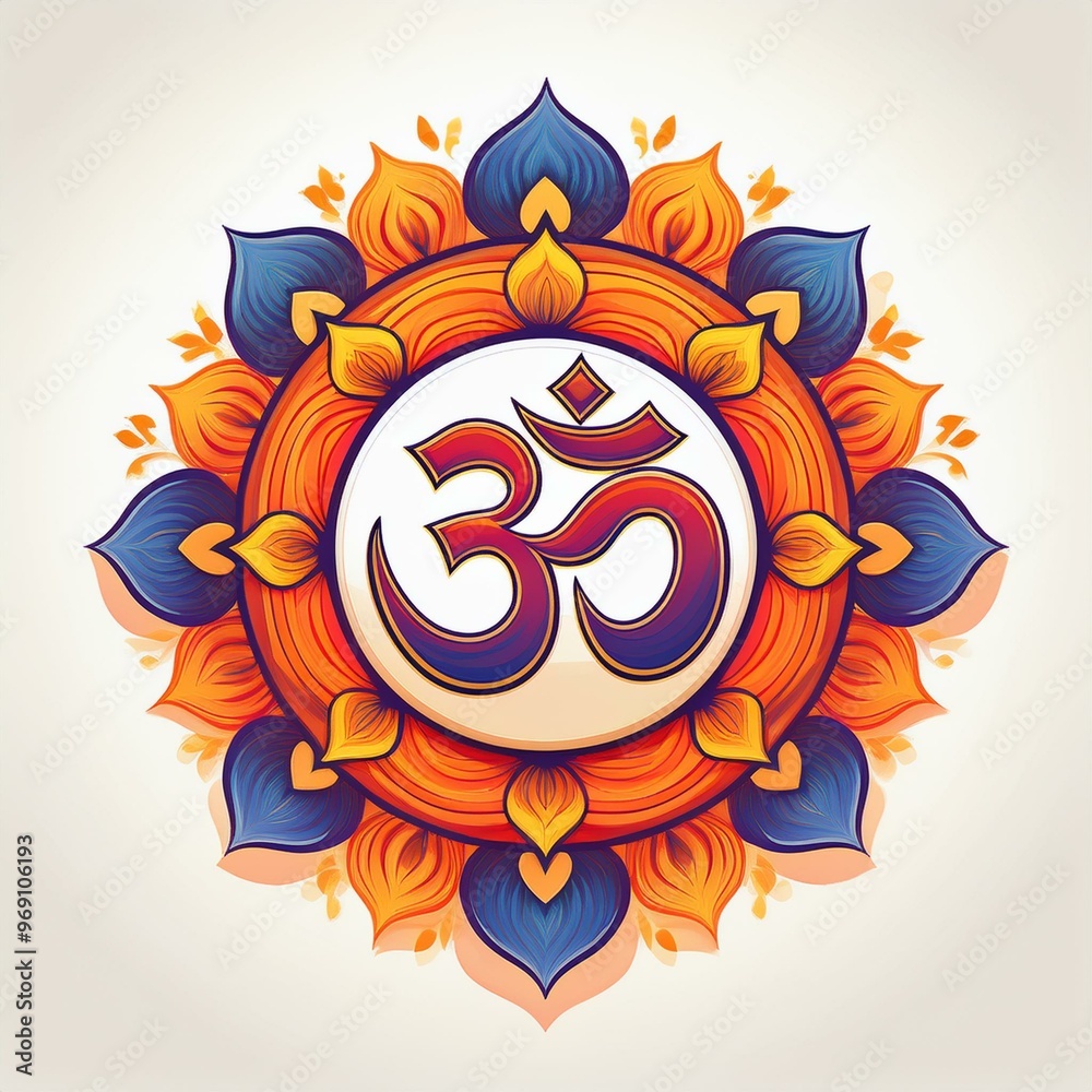 Om or Aum sign and symbol of hinduism