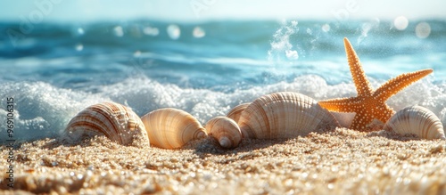 Lovely sea shells on a sand...