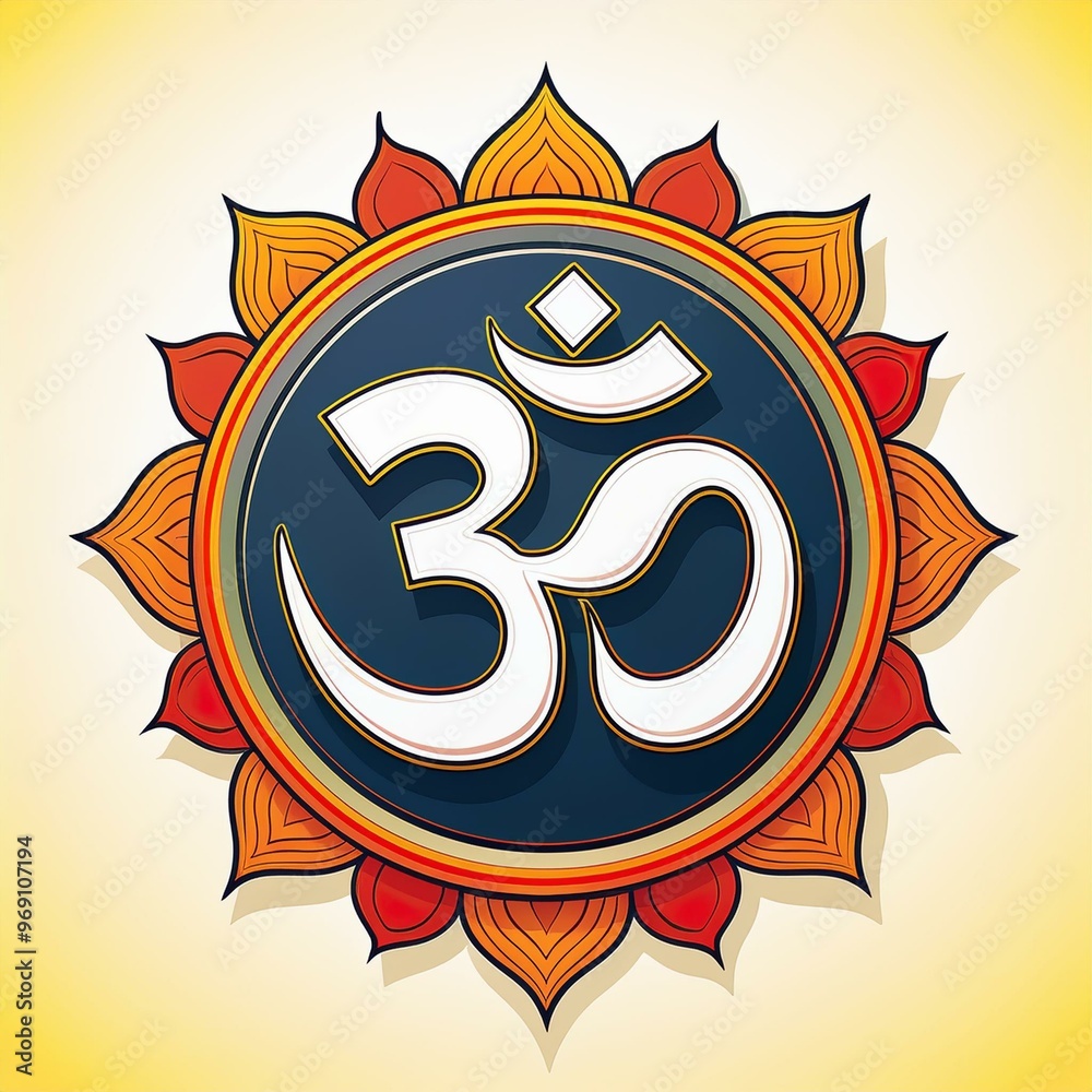 Om or Aum sign and symbol of hinduism
