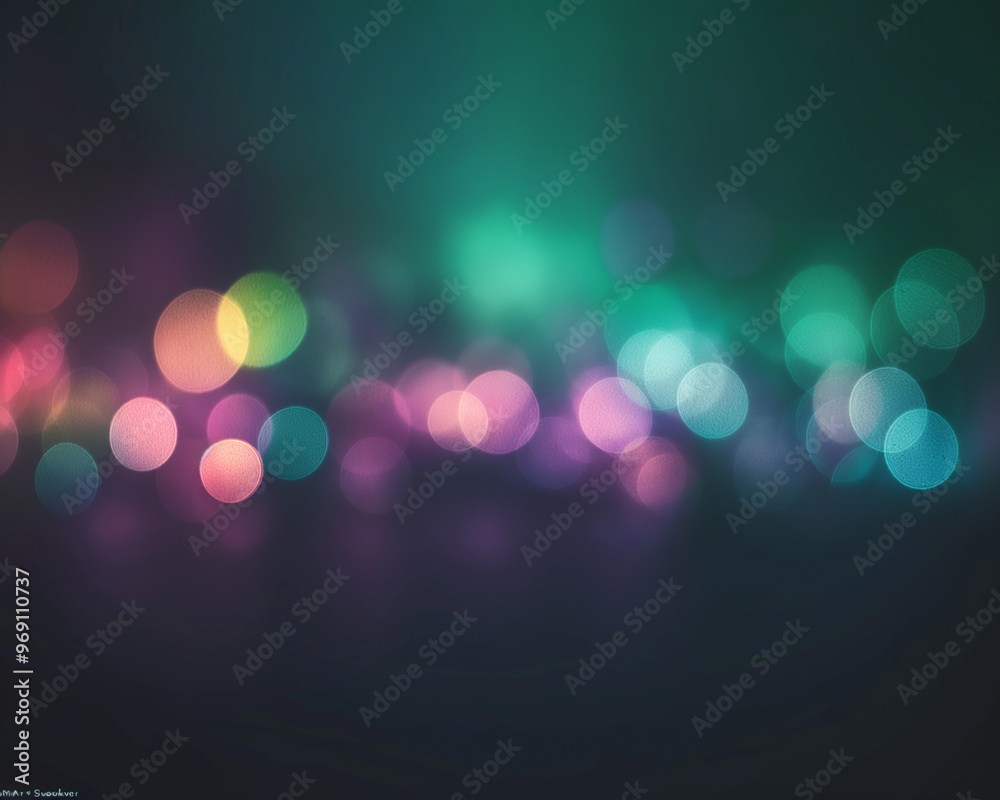 Fototapeta premium Ethereal cityscape of blurred neon lights