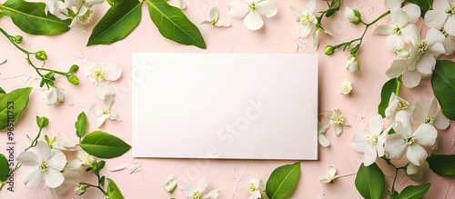 Blank card and lovely jasmi...